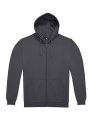 Heren Hoodie met Rits B&C WG009 Dark Grey